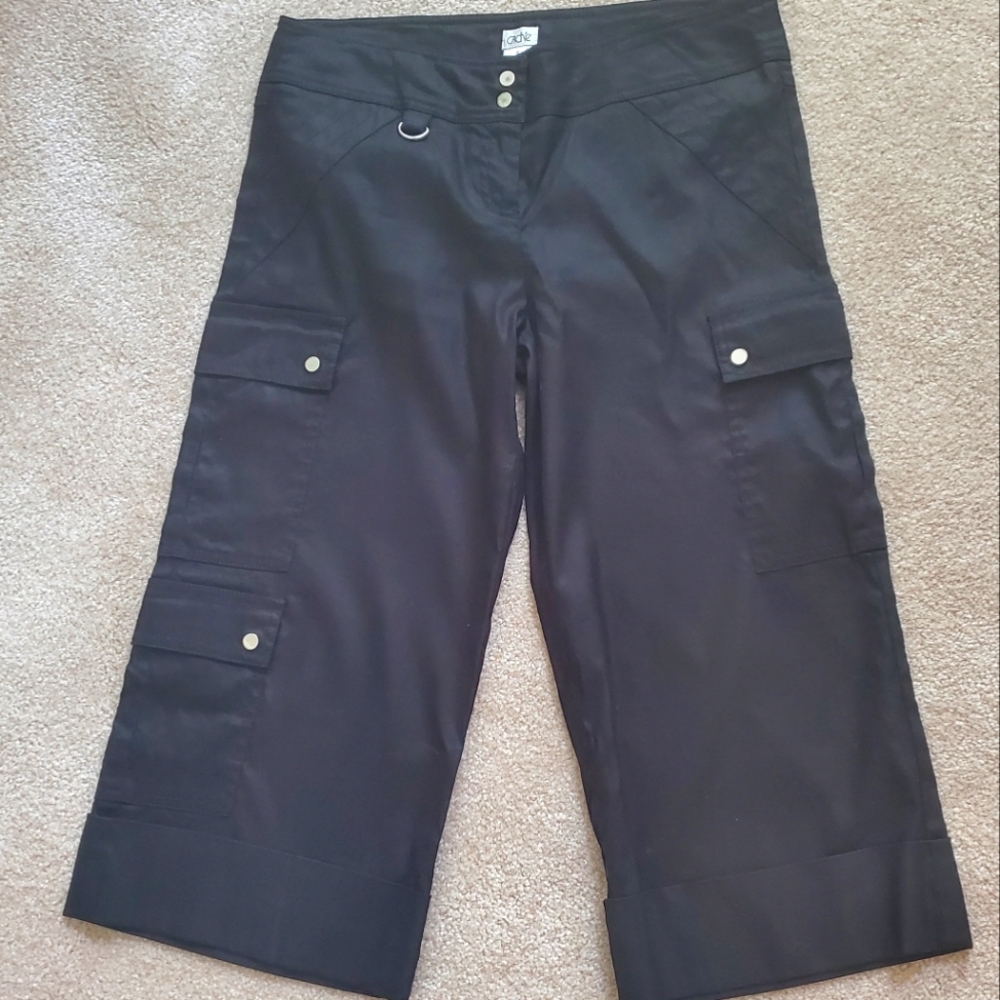 EUC Cache Cropped Linen Capri